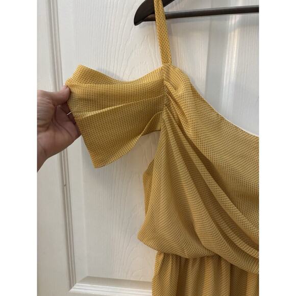 Judith March Dress Yellow Gold One Shoulder XS - Picture 2 of 7